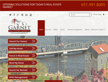 Tablet Screenshot of garnetrealestateservices.com